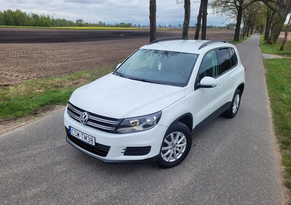 Volkswagen Tiguan cena 49600 przebieg: 195000, rok produkcji 2014 z Świecie małe 466